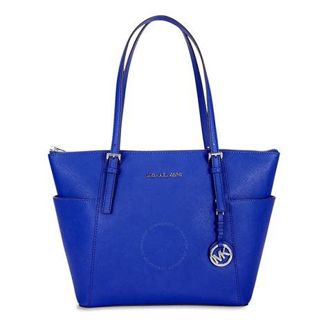 michael kors kempton tote electric blue|michael kors white purses.